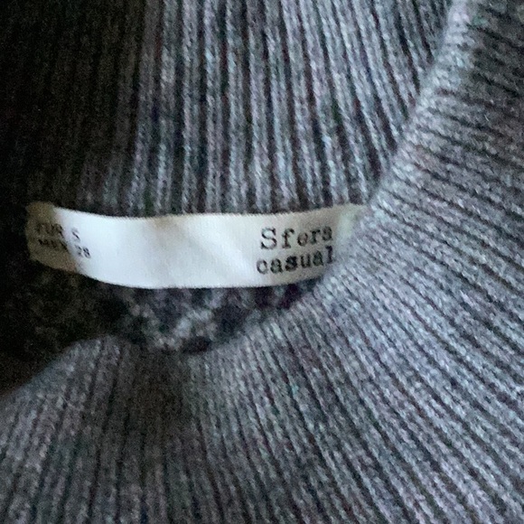 SFERRA Charcoal Ribbed Knit Sweater - Picture 2 of 4